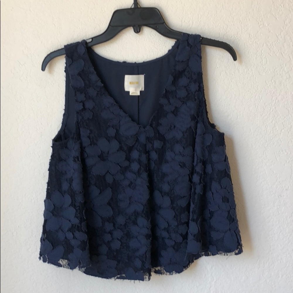 V neck lace top